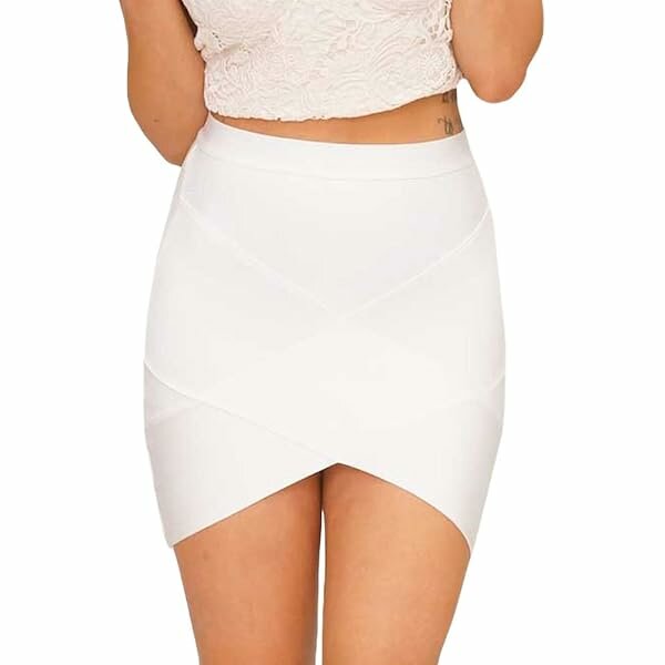 Jupe Crayon Blanche Élégante