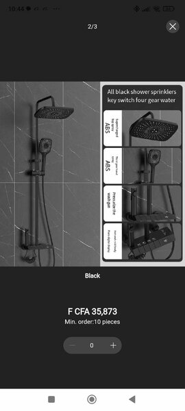 Digital Display Shower Set