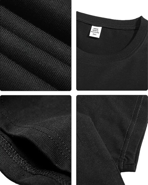 T-shirt noir oversize