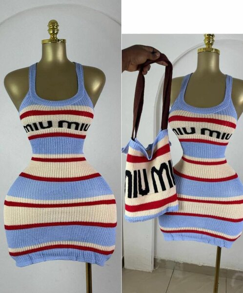 Robe tricotée tendance