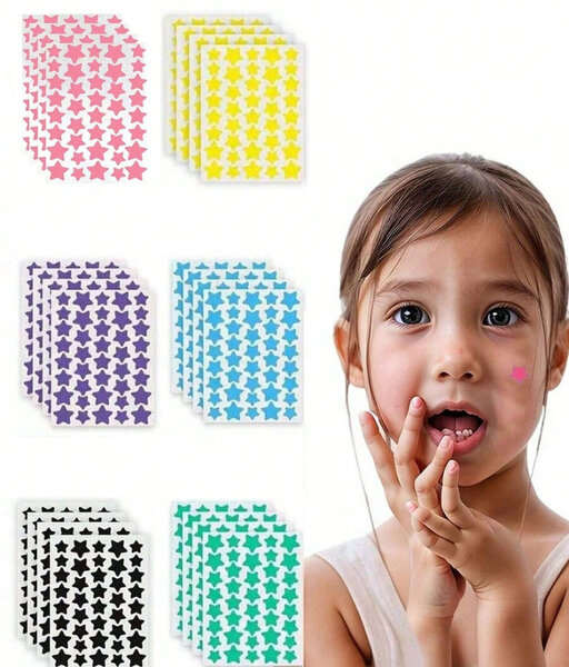 Autocollants étoiles colorés