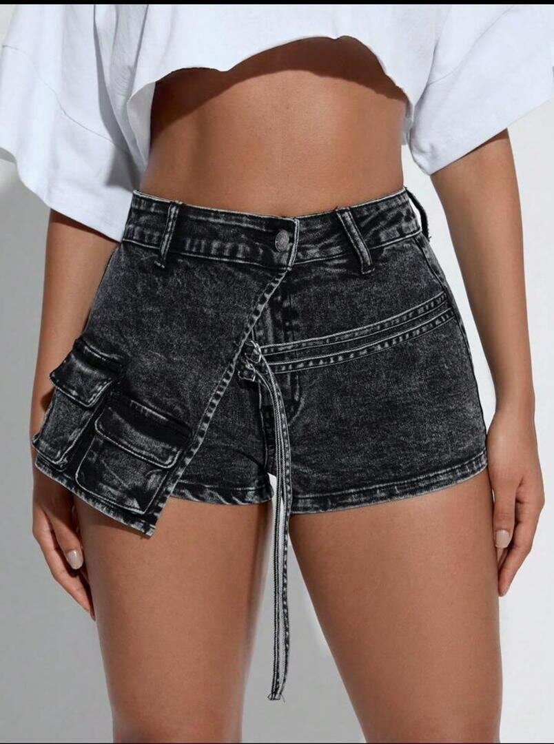 Shorts en jean style cargo