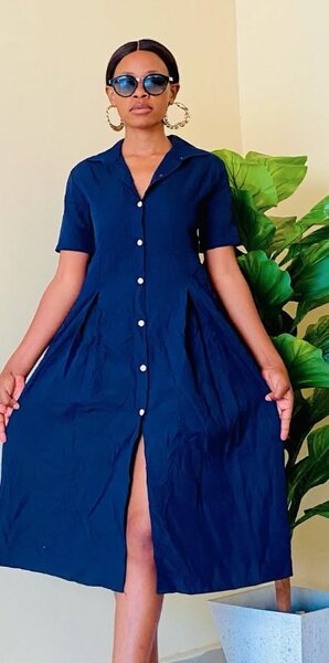 Elegant blue dress m