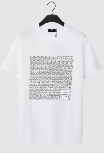 T-shirt blanc graphique homme