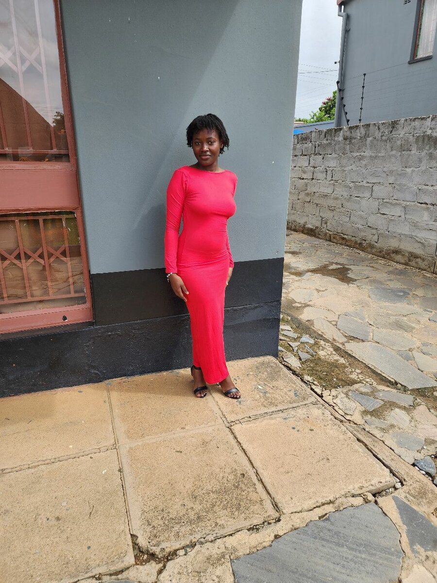 Backless fitted long dress