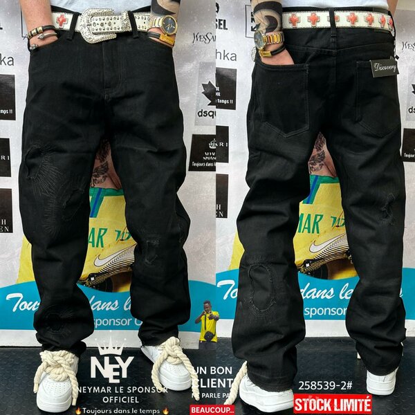 Pantalons Noirs Style Urbain