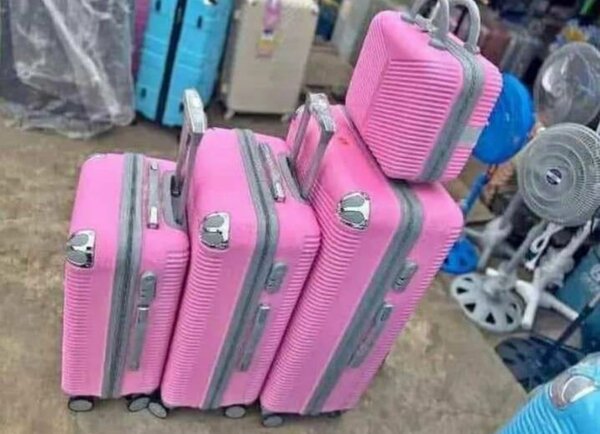 Set de valises roses élégantes