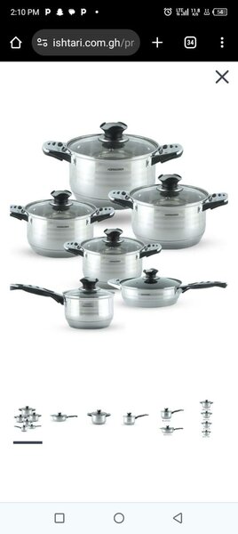 Stainless steel cookware set
