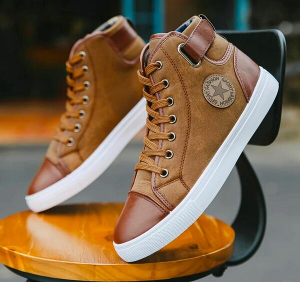 Baskets montantes en toile