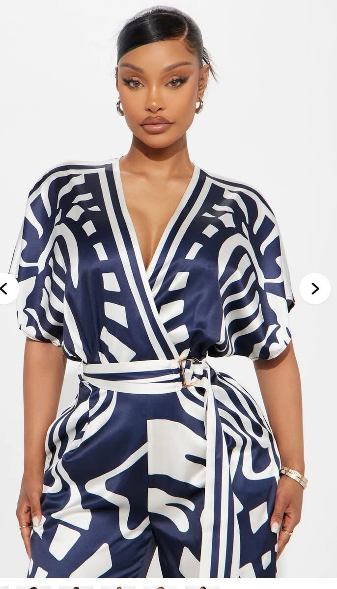 Combinaison fluide imprimée chic