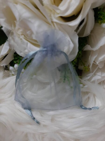 Sac organza argent