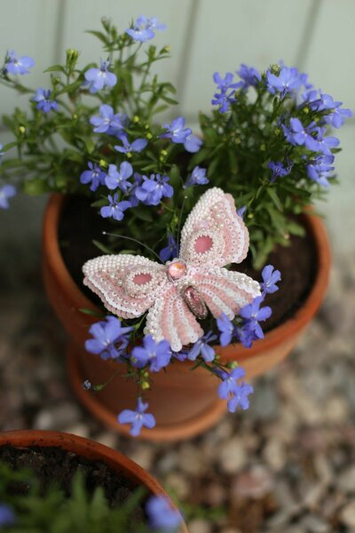 Брошь бабочка.