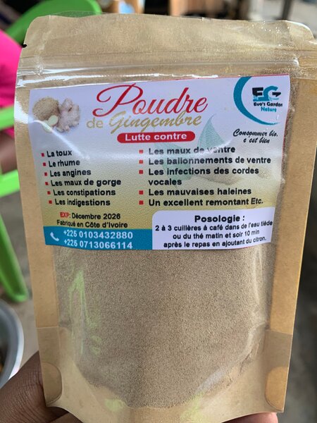 Poudre de Gingembre Naturelle