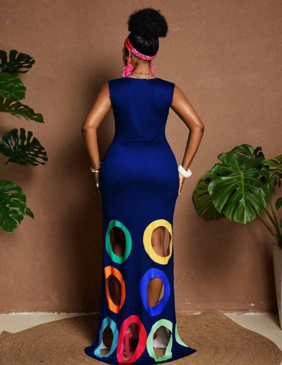 Robe Maxi Colorée Élégante