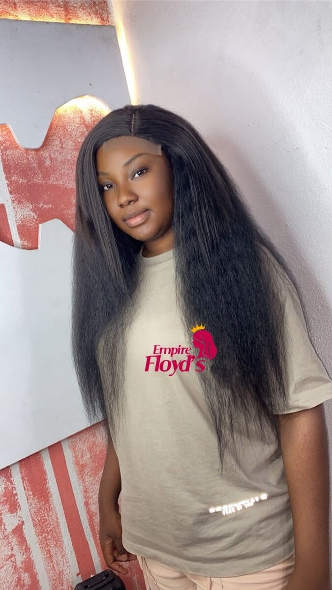 Perruque Synthétique Longue Noire