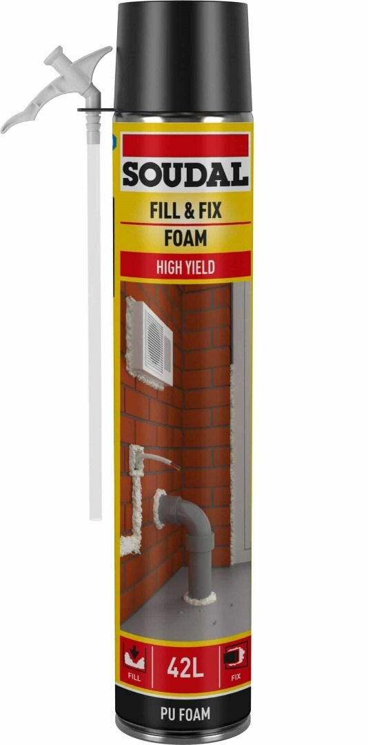SOUDAL 500MLS FIX AND FOAM HIGH YIELD