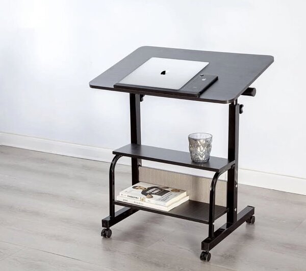 ADJUSTABLE TABLE WITH STORAGE