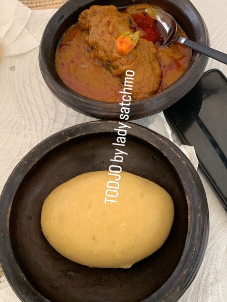 Sauce graine Foutou banane esc