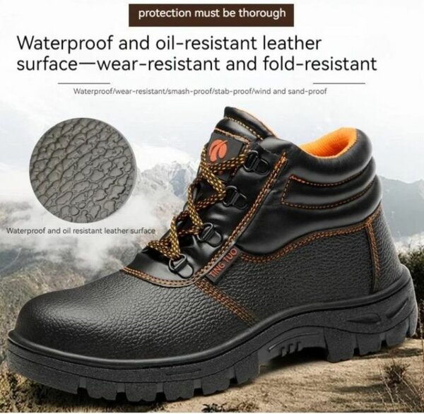 Bottes de sécurité en cuir