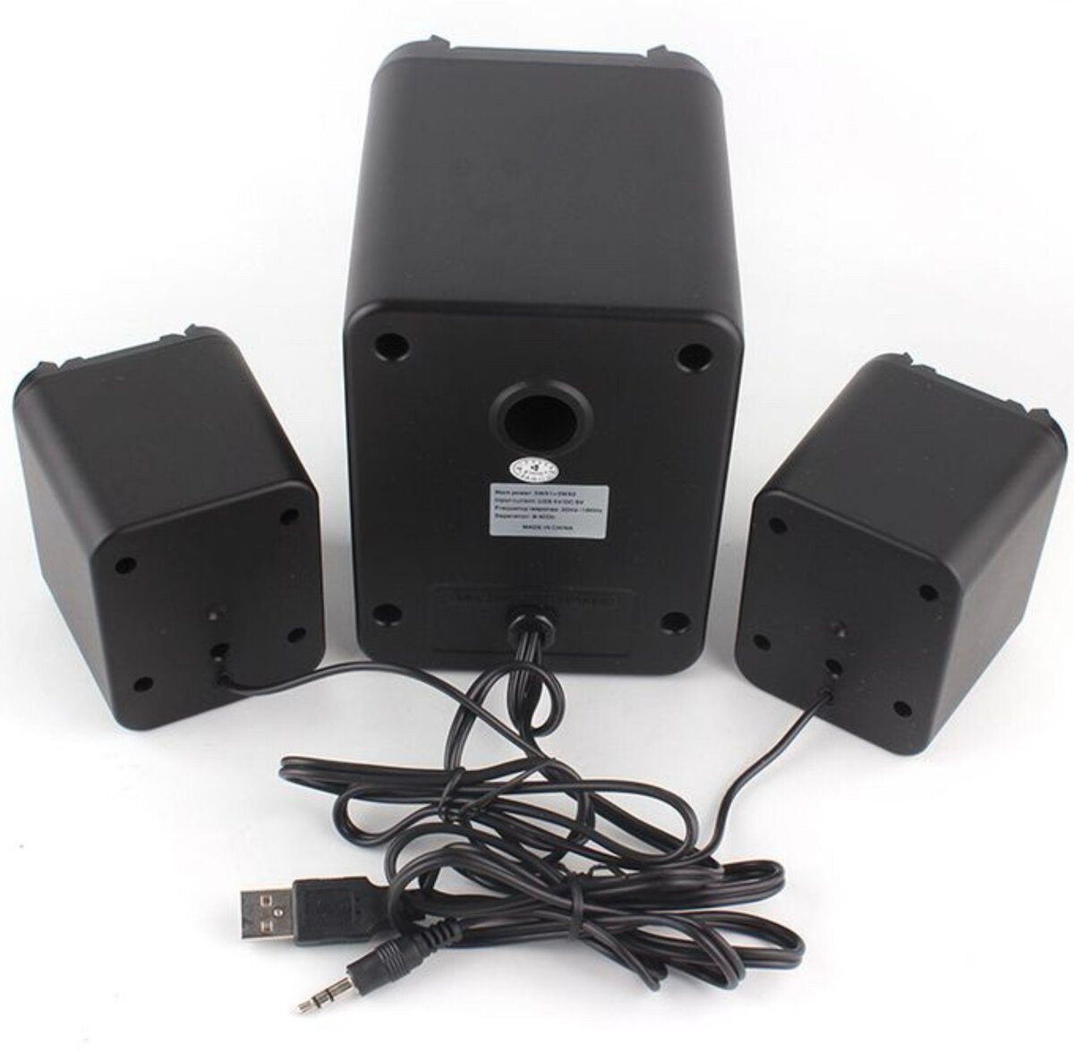Kisonli BAFFLE MINI CHAINE POUR ORDI AVEC BLUETOOTH PORT USB