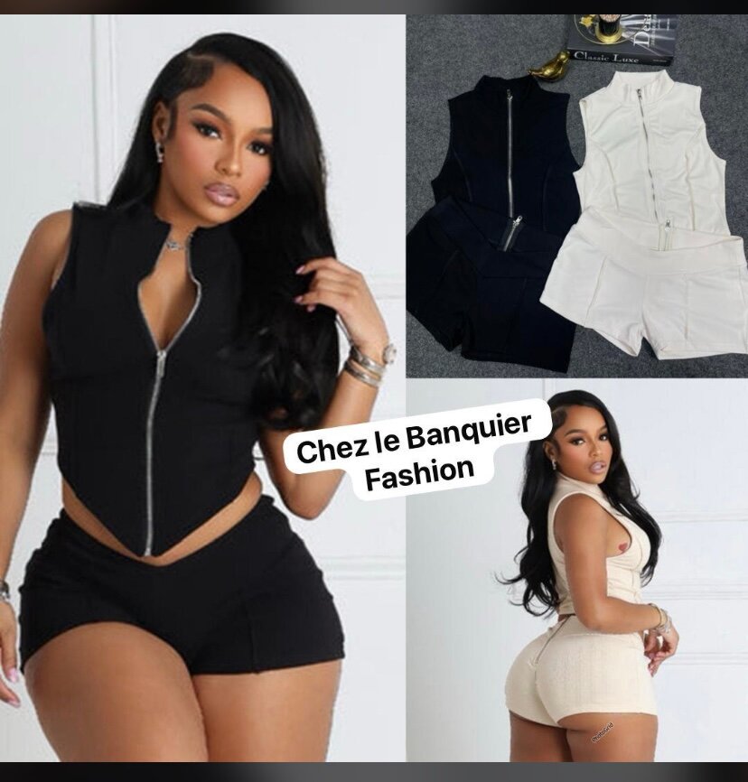 Ensemble court élégant femme