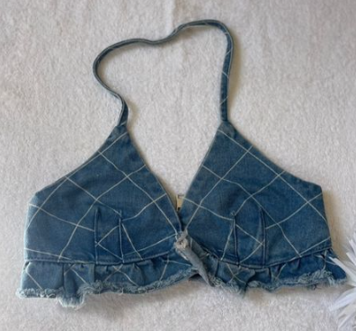 Denim crop top