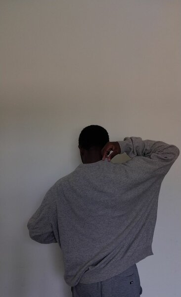 Grey lambswool sweater