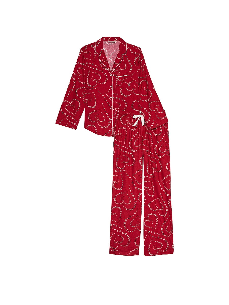 Victoria Secret Flannel Long Pajama Set