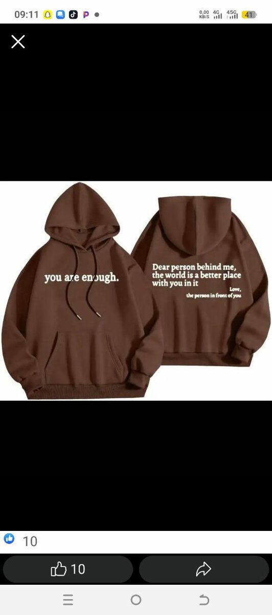 Sweat à message confortable