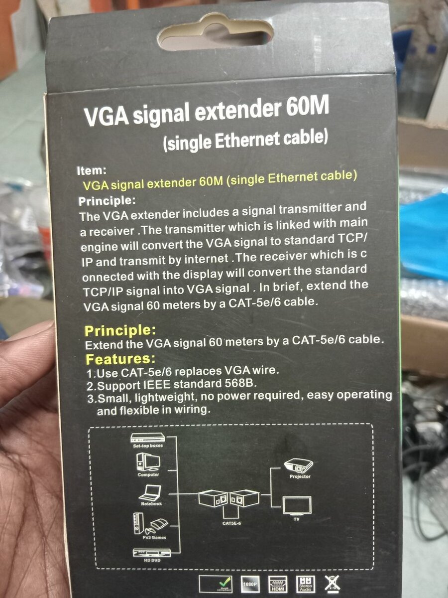 Extenseur de Signal VGA 60M