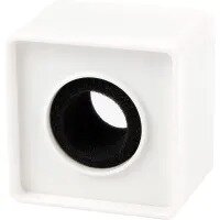50 PCS Portable ABS Injection Molding Square Cube Shaped Interview Mic Microphone Flag Station Logo