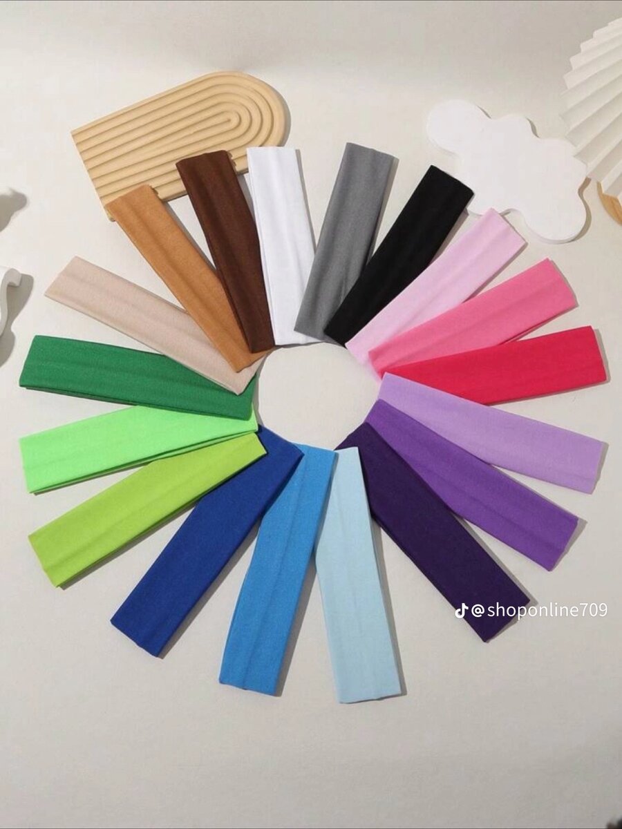 Lot de bandeaux colorés