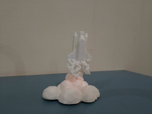 Rocket taking off tea light