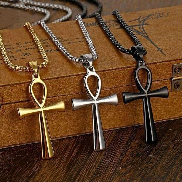 Collier Pendentif Ankh Style Égyptien