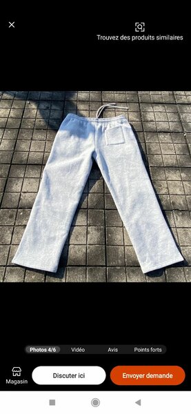 Pantalon gris décontracté
