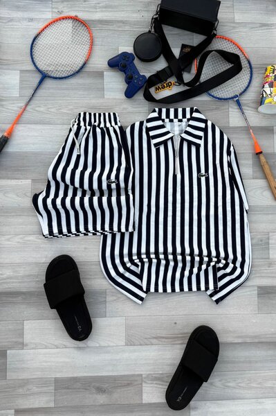 Tenue de sport rayée unisexe