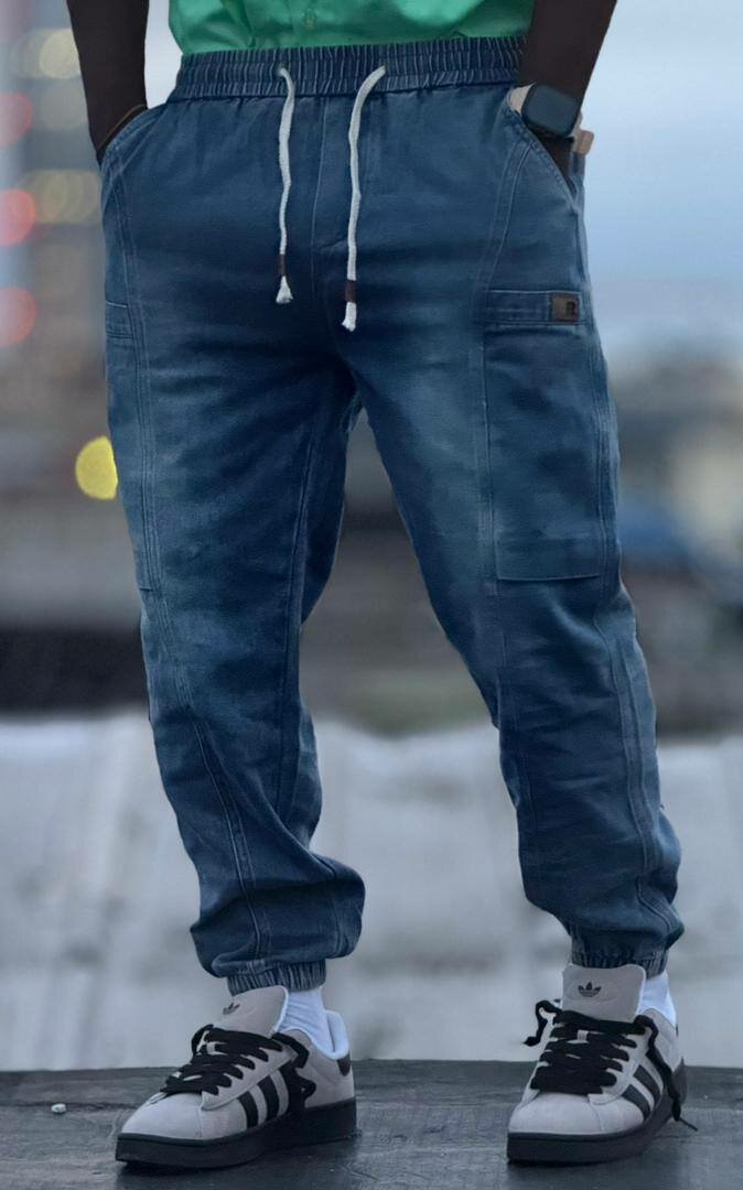 Pantalons de survêtement denim homme