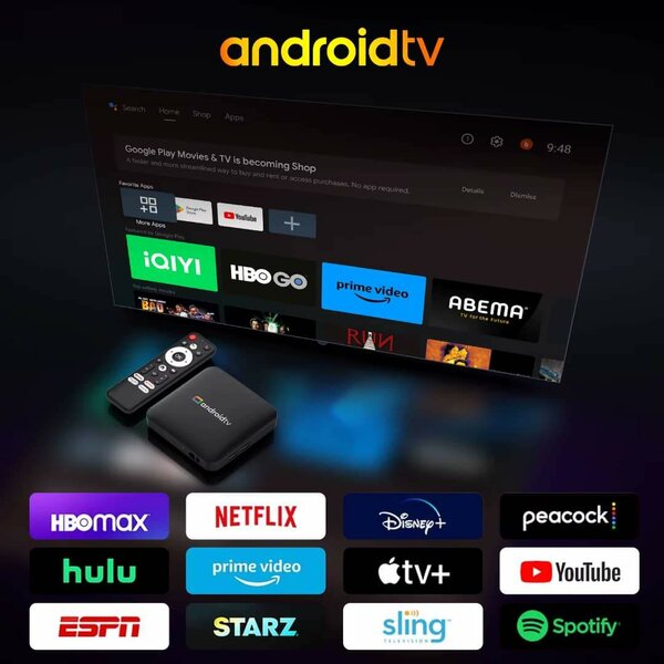 Box TV Android avec Télécommande