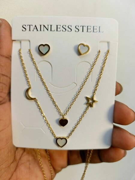 Parure acier inoxydable élégante