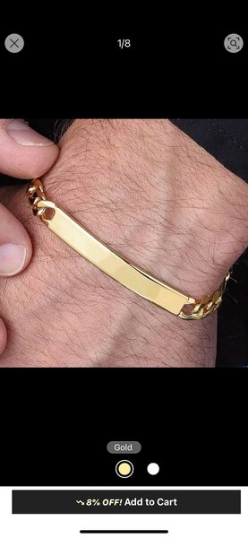 Bracelet en or élégant