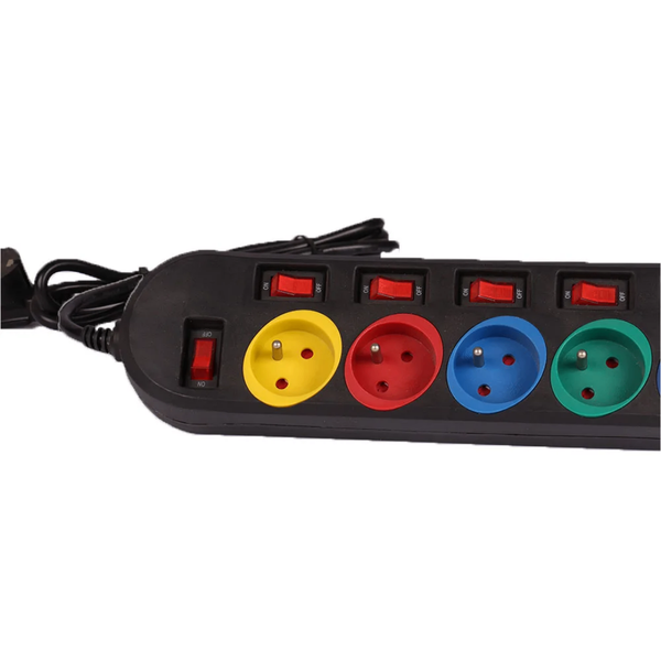 Rallonge électrique colorée 4 prises