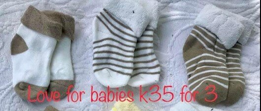 3 pairs of socks, terry