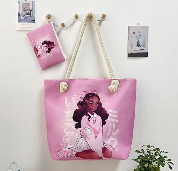 Sac cabas illustré tendance