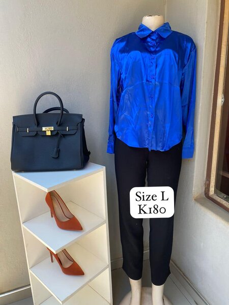 Silk Dark Blue Shirt