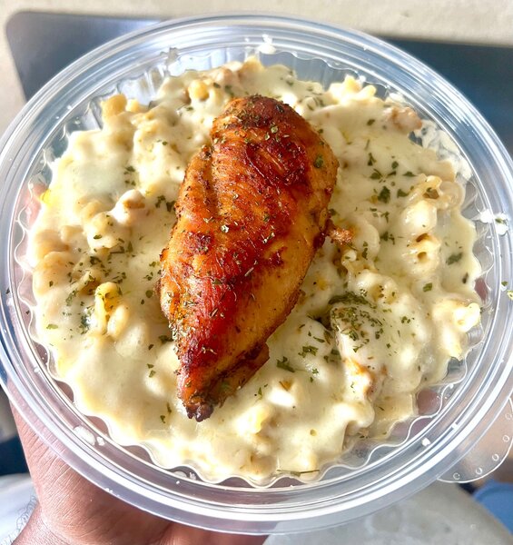 CARBONARA au poulet frit