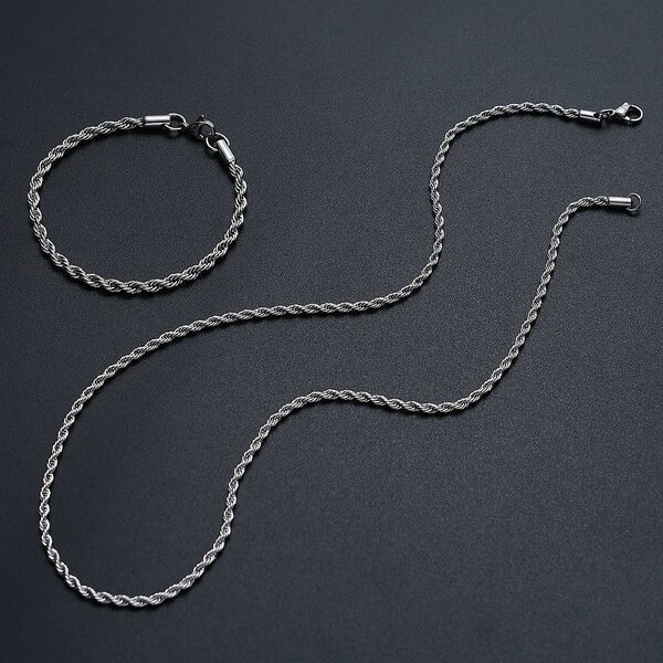 Bracelet chaîne en argent élégant