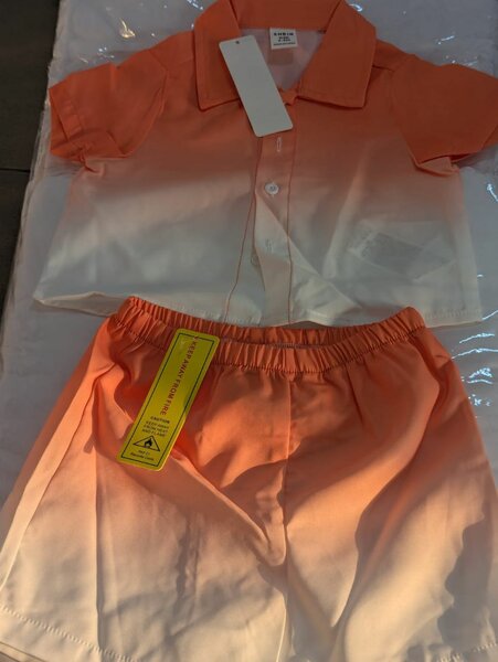 Ensemble d'été enfant orange