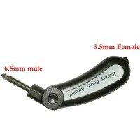 Condenser Microphone Power Supply Audio 3.5mm(1/8") to 6.35mm(1/4") Microphone Mic 1.5V Battery Adapter