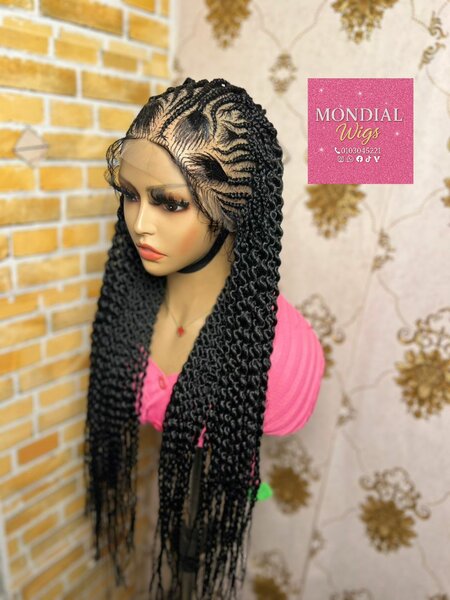 Perruque Tressage Ondulé