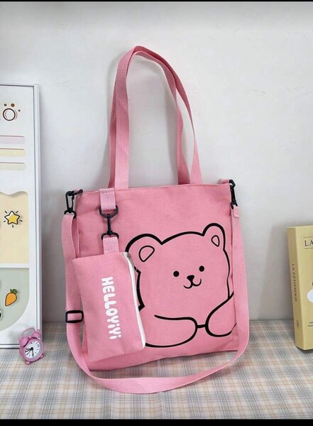 Sac en toile ourson mignon